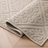 image:imageLaura Ashley HiLow Tufted 26 x 60 Washable SkidResistant Runner Rug  Dusty Navy Feya SolidAustell Solid Linen