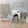 image:imageLaura Ashley HiLow Tufted 26 x 60 Washable SkidResistant Runner Rug  Dusty Navy Feya SolidAustell Solid Linen
