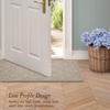 image:imageLaura Ashley HiLow Tufted 26 x 60 Washable SkidResistant Runner Rug  Dusty Navy Feya SolidAustell Solid Linen