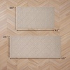 image:imageLaura Ashley HiLow Tufted 26 x 60 Washable SkidResistant Runner Rug  Dusty Navy Feya SolidAustell Solid Linen