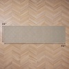 image:imageLaura Ashley HiLow Tufted 26 x 60 Washable SkidResistant Runner Rug  Dusty Navy Feya SolidAustell Solid Linen