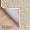 image:imageLaura Ashley HiLow Tufted 26 x 60 Washable SkidResistant Runner Rug  Dusty Navy Feya SolidFeya Solid Berber