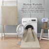 image:imageLaura Ashley HiLow Tufted 26 x 60 Washable SkidResistant Runner Rug  Dusty Navy Feya SolidFeya Solid Berber