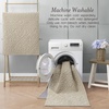 image:imageLaura Ashley HiLow Tufted 26 x 60 Washable SkidResistant Runner Rug  Dusty Navy Feya SolidFeya Solid Berber