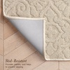 image:imageLaura Ashley HiLow Tufted 26 x 60 Washable SkidResistant Runner Rug  Dusty Navy Feya SolidFeya Solid Berber
