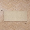 image:imageLaura Ashley HiLow Tufted 26 x 60 Washable SkidResistant Runner Rug  Dusty Navy Feya SolidFeya Solid Berber