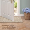image:imageLaura Ashley HiLow Tufted 26 x 60 Washable SkidResistant Runner Rug  Dusty Navy Feya SolidFeya Solid Berber