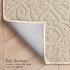 image:imageLaura Ashley HiLow Tufted 26 x 60 Washable SkidResistant Runner Rug  Dusty Navy Feya SolidFeya Solid Berber