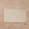 image:imageLaura Ashley HiLow Tufted 26 x 60 Washable SkidResistant Runner Rug  Dusty Navy Feya SolidFeya Solid Berber