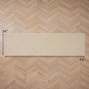 image:imageLaura Ashley HiLow Tufted 26 x 60 Washable SkidResistant Runner Rug  Dusty Navy Feya SolidFeya Solid Berber