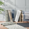 image:imageLaura Ashley HiLow Tufted 26 x 60 Washable SkidResistant Runner Rug  Dusty Navy Feya SolidFeya Solid Dark Grey