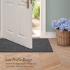 image:imageLaura Ashley HiLow Tufted 26 x 60 Washable SkidResistant Runner Rug  Dusty Navy Feya SolidFeya Solid Dark Grey