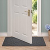 image:imageLaura Ashley HiLow Tufted 26 x 60 Washable SkidResistant Runner Rug  Dusty Navy Feya SolidFeya Solid Dark Grey
