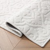 image:imageLaura Ashley HiLow Tufted 26 x 60 Washable SkidResistant Runner Rug  Dusty Navy Feya SolidFeya Solid Ivory