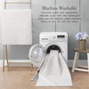 image:imageLaura Ashley HiLow Tufted 26 x 60 Washable SkidResistant Runner Rug  Dusty Navy Feya SolidFeya Solid Ivory