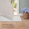 image:imageLaura Ashley HiLow Tufted 26 x 60 Washable SkidResistant Runner Rug  Dusty Navy Feya SolidFeya Solid Ivory