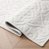 image:imageLaura Ashley HiLow Tufted 26 x 60 Washable SkidResistant Runner Rug  Dusty Navy Feya SolidFeya Solid Ivory