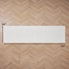 image:imageLaura Ashley HiLow Tufted 26 x 60 Washable SkidResistant Runner Rug  Dusty Navy Feya SolidFeya Solid Ivory