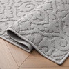 image:imageLaura Ashley HiLow Tufted 26 x 60 Washable SkidResistant Runner Rug  Dusty Navy Feya SolidFeya Solid Light Grey