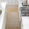 image:imageLaura Ashley HiLow Tufted 26 x 60 Washable SkidResistant Runner Rug  Dusty Navy Feya SolidFeya Solid Linen