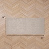 image:imageLaura Ashley HiLow Tufted 26 x 60 Washable SkidResistant Runner Rug  Dusty Navy Feya SolidFeya Solid Linen