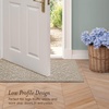 image:imageLaura Ashley HiLow Tufted 26 x 60 Washable SkidResistant Runner Rug  Dusty Navy Feya SolidFeya Solid Linen