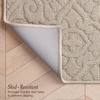 image:imageLaura Ashley HiLow Tufted 26 x 60 Washable SkidResistant Runner Rug  Dusty Navy Feya SolidFeya Solid Linen
