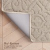 image:imageLaura Ashley HiLow Tufted 26 x 60 Washable SkidResistant Runner Rug  Dusty Navy Feya SolidFeya Solid Linen