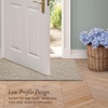 image:imageLaura Ashley HiLow Tufted 26 x 60 Washable SkidResistant Runner Rug  Dusty Navy Feya SolidFeya Solid Linen