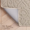 image:imageLaura Ashley HiLow Tufted 26 x 60 Washable SkidResistant Runner Rug  Dusty Navy Feya SolidFeya Solid Linen