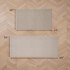 image:imageLaura Ashley HiLow Tufted 26 x 60 Washable SkidResistant Runner Rug  Dusty Navy Feya SolidFeya Solid Linen