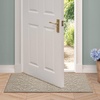image:imageLaura Ashley HiLow Tufted 26 x 60 Washable SkidResistant Runner Rug  Dusty Navy Feya SolidFeya Solid Linen