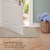 image:imageLaura Ashley HiLow Tufted 26 x 60 Washable SkidResistant Runner Rug  Dusty Navy Feya SolidFeya Solid Linen