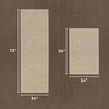 image:imageLaura Ashley HiLow Tufted 26 x 60 Washable SkidResistant Runner Rug  Dusty Navy Feya SolidRosemoor Beige