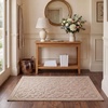 image:imageLaura Ashley HiLow Tufted 26 x 60 Washable SkidResistant Runner Rug  Dusty Navy Feya SolidRosemoor Beige