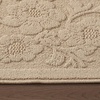 image:imageLaura Ashley HiLow Tufted 26 x 60 Washable SkidResistant Runner Rug  Dusty Navy Feya SolidRosemoor Beige