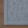 image:imageLaura Ashley HiLow Tufted 26 x 60 Washable SkidResistant Runner Rug  Dusty Navy Feya SolidRosemoor Blue
