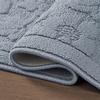image:imageLaura Ashley HiLow Tufted 26 x 60 Washable SkidResistant Runner Rug  Dusty Navy Feya SolidRosemoor Blue