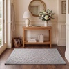 image:imageLaura Ashley HiLow Tufted 26 x 60 Washable SkidResistant Runner Rug  Dusty Navy Feya SolidRosemoor Grey