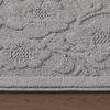 image:imageLaura Ashley HiLow Tufted 26 x 60 Washable SkidResistant Runner Rug  Dusty Navy Feya SolidRosemoor Grey