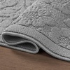 image:imageLaura Ashley HiLow Tufted 26 x 60 Washable SkidResistant Runner Rug  Dusty Navy Feya SolidRosemoor Grey