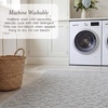 image:imageLaura Ashley HiLow Tufted 26 x 60 Washable SkidResistant Runner Rug  Dusty Navy Feya SolidRosemoor Grey