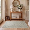 image:imageLaura Ashley HiLow Tufted 26 x 60 Washable SkidResistant Runner Rug  Dusty Navy Feya SolidRosemoor Sage