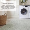 image:imageLaura Ashley HiLow Tufted 26 x 60 Washable SkidResistant Runner Rug  Dusty Navy Feya SolidRosemoor Sage