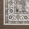 image:imageLaura Ashley Taupe Florence Medallion Machine Washable amp Slip Resistant 26 x 4526 x 60 Set Rug