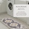 image:imageLaura Ashley Taupe Florence Medallion Machine Washable amp Slip Resistant 26 x 4526 x 60 Set Rug