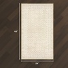 image:imageLaura Ashley Washable Printed Velvet Rug Eden 6 x 9 Rug Area Lt Grey MultiAutumn Beige