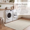 image:imageLaura Ashley Washable Printed Velvet Rug Eden 6 x 9 Rug Area Lt Grey MultiAutumn Beige