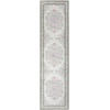 image:imageLaura Ashley Washable Printed Velvet Rug Eden 6 x 9 Rug Area Lt Grey MultiBennetts Ivory