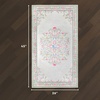 image:imageLaura Ashley Washable Printed Velvet Rug Eden 6 x 9 Rug Area Lt Grey MultiBennetts Ivory